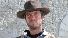 Clint Eastwood w filmie "Za garść dolarów"