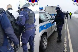 Zatrzymanie pseudokibiców przez policję