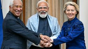 Ursula von der Leyen i Narendra Modi w Delhi