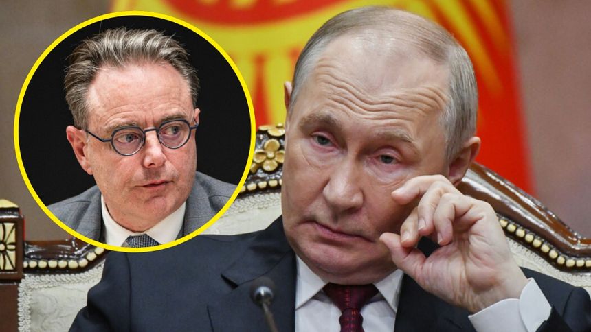 Prezydent Rosji Władimir Putin. Premier Belgii Bart De Wever