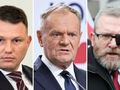 Sławomir Mentzen. Donald Tusk. Grzegorz Braun