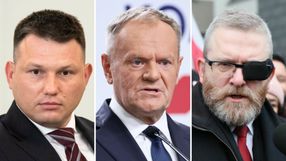 Sławomir Mentzen. Donald Tusk. Grzegorz Braun