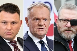 Sławomir Mentzen. Donald Tusk. Grzegorz Braun