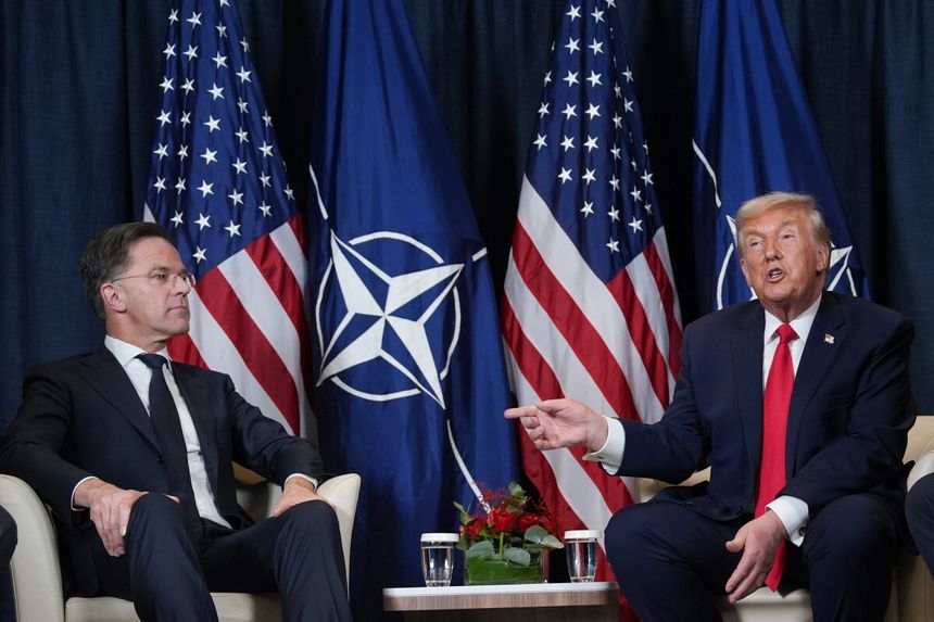 Mark Rutte, Donald Trump