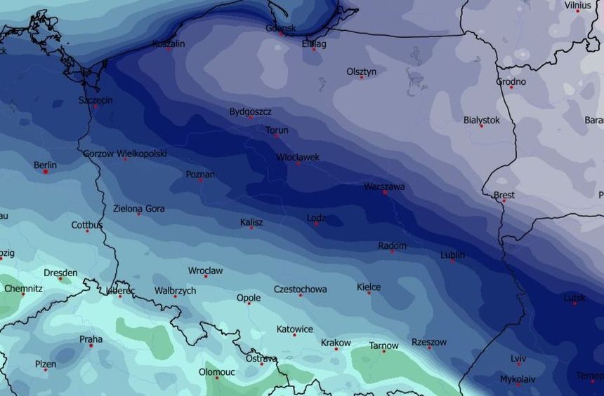 atak mrozów