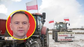Protestujący rolnicy. Prezydent Karol Nawrocki