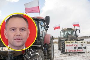 Protestujący rolnicy. Prezydent Karol Nawrocki
