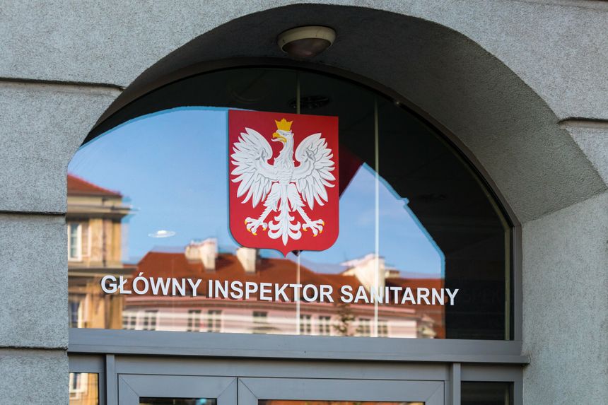 Wejscie do Glownego Inspektoratu Sanitarnego.