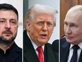 Wołodymyr Zełenski. Donald Trump. Władimir Putin