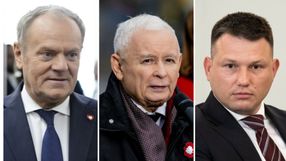 Donald Tusk. Jarosław Kaczyński. Sławomir Mentzen