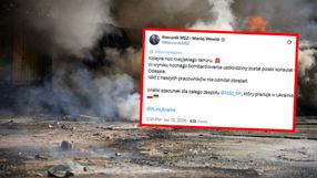 Wpis rzecznika MSZ. Zniszczenia po rosyjskich atakach w Odessie