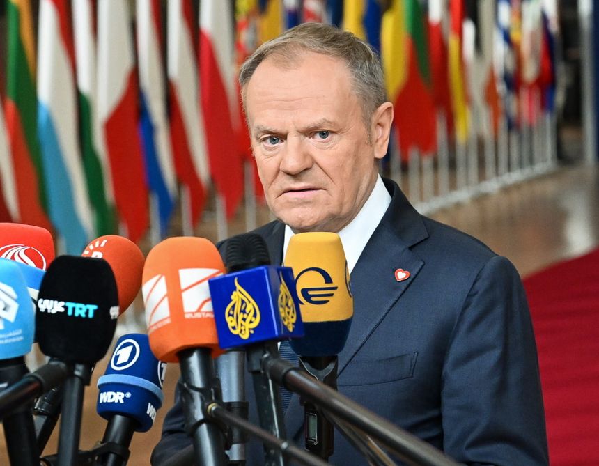 Premier Donald Tusk na szczycie UE w Brukseli