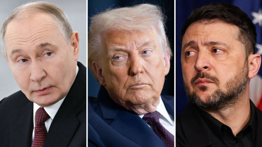 Władimir Putin. Donald Trump. Wołodymyr Zełenski