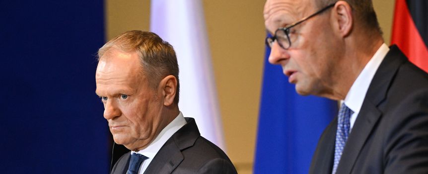 Donald Tusk i Friedrich Merz