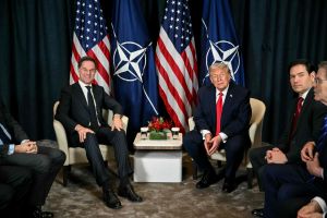 Mark Rutte, Donald Trump