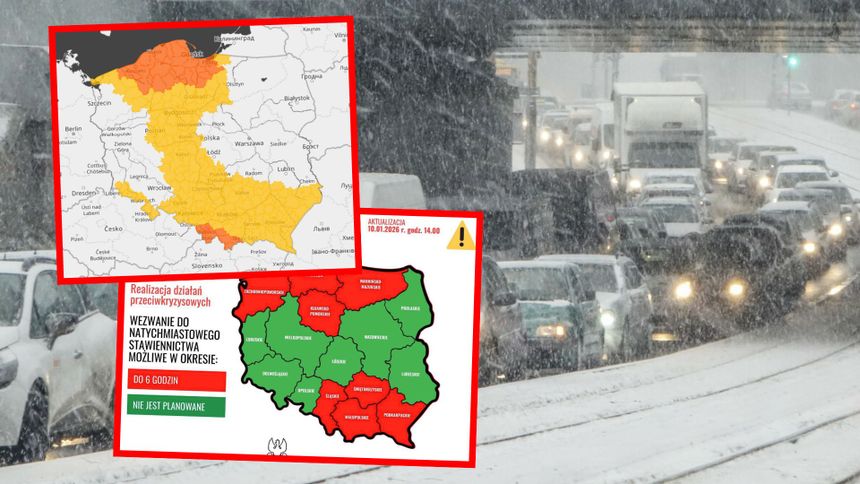 Zima w Polsce. Alert gotowości WOT. Ostrzeżenia IMGW