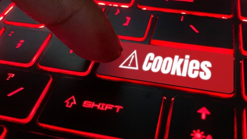 klawiatura z napisem cookies