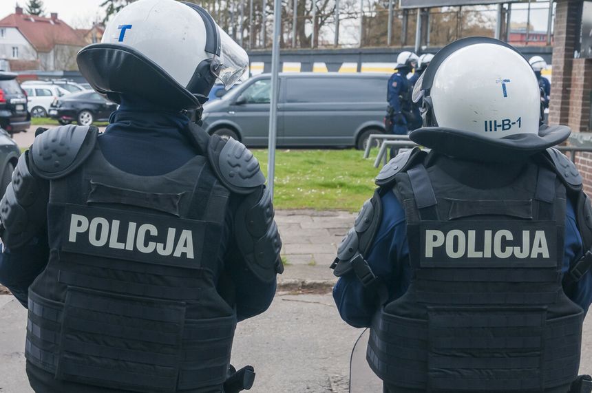 Policjanci oddziału prewencji