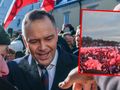 Prezydent Karol Nawrocki podczas pielgrzymki kibiców na Jasnej Górze