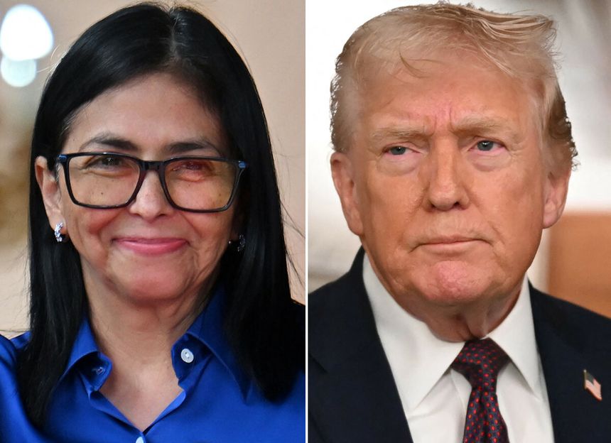 Delcy Rodríguez, Donald Trump