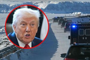 Nuuk, Grenlandia. Prezydent USA Donald Trump