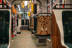 Świąteczny tramwaj w Poznaniu