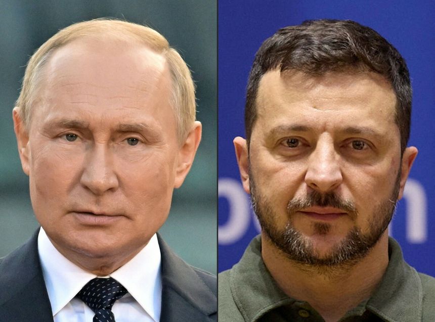 Władimir Putin, Wołodymyr Zełenski