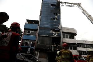 Indonezja. Pożar budynku w Dżakarcie