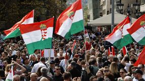 Protest antyrządowy na Węgrzech