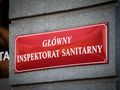  Tablica informacyjna Glownego Inspektoratu Sanitarnego