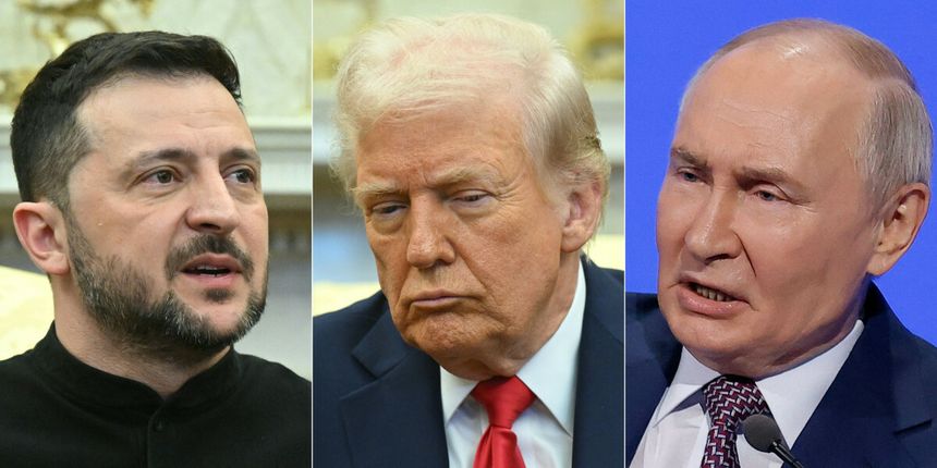 Zelenski, Trump, Putin