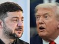 Prezydent Ukrainy Wołodymyr Zełenski. Prezydent USA Donald Trump