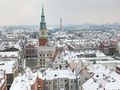Panorama Poznania zimą