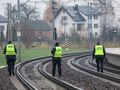 Stacja PKP Mika, gdzie w nocy z 15 na 16 listopada doszlo do uszkodzenia torów w wyniku aktu dywersji