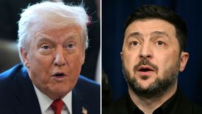 Prezydent USA Donald Trump. Prezydent Ukrainy Wołodymyr Zełenski