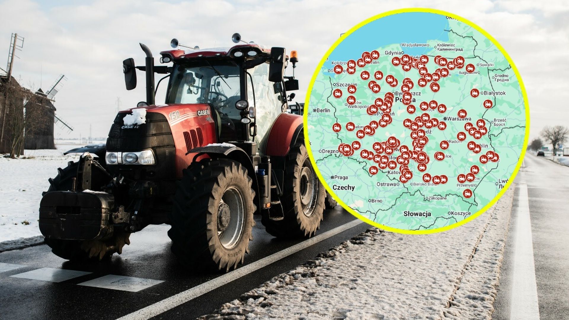 Protest rolników w całej Polsce.