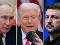 Władimir Putin. Donald Trump. Wołodymyr Zełenski