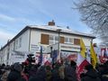 Protest pod szkoła w Kielnie