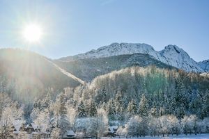 Widok na Tatry z Zakopanego
