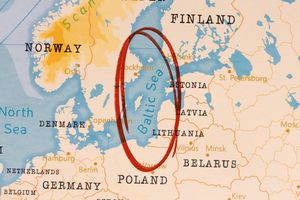 mapa Morze Baltyckie