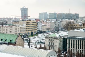 Panorama Poznania zimą