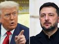 Prezydent USA Donald Trump. Prezydent Ukrainy Wołodymyr Zełenski