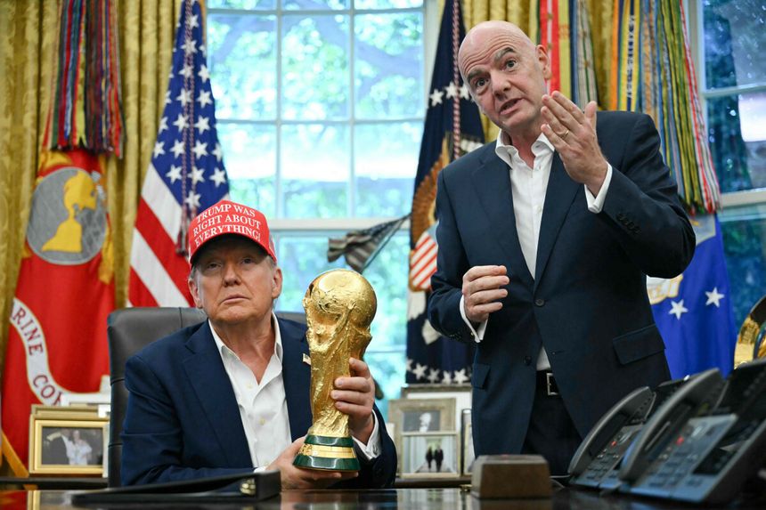 Gianni Infantino z wizytą u prezydenta Trumpa