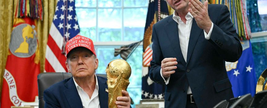 Gianni Infantino z wizytą u prezydenta Trumpa