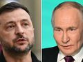 Prezydent Ukrainy Wołodymyr Zełenski. Prezydent Rosji Władimir Putin