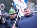 Protest górników