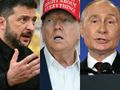 Wołodymyr Zełenski, Donald Trump, Władimir Putin