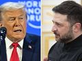 Prezydent USA Donald Trump. Prezydent Ukrainy Wołodymyr Zełenski