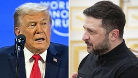 Prezydent USA Donald Trump. Prezydent Ukrainy Wołodymyr Zełenski
