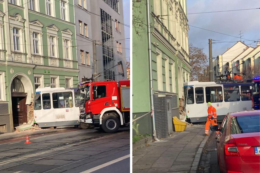 Wypadek tramwaju w Szczecinie